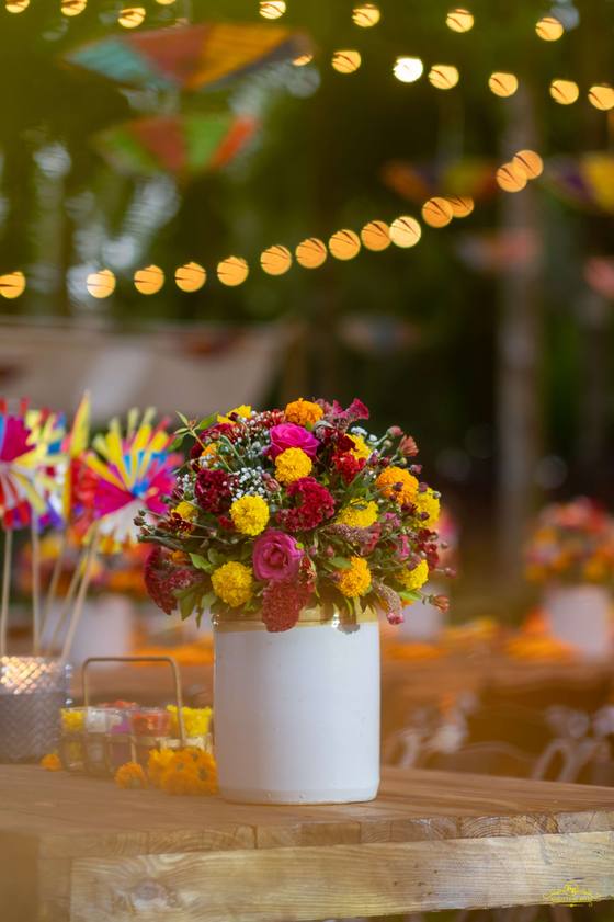 Angel & Misaal: mehendi décor at Alila Diwa Goa